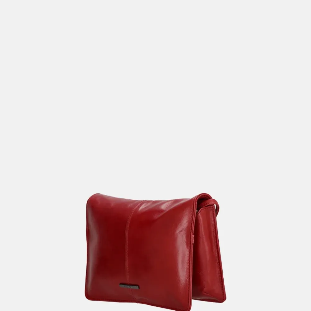 Crossbody Tassen^Claudio Ferrici Pelle Vecchia crossbody tas red