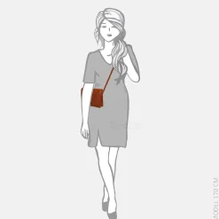 Crossbody Tassen^Claudio Ferrici Pelle Vecchia crossbody tas brick