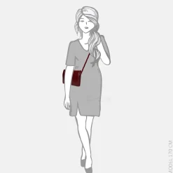 Crossbody Tassen^Claudio Ferrici Pelle Vecchia crossbody bordo
