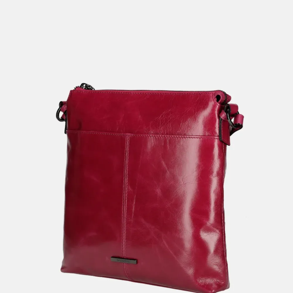 Crossbody Tassen^Claudio Ferrici Pelle Vecchia crossbody tas orchidea