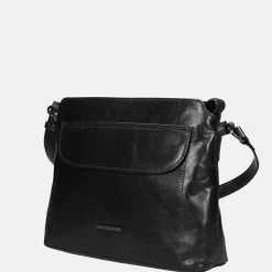 Crossbody Tassen^Claudio Ferrici Pelle Vecchia crossbody tas black