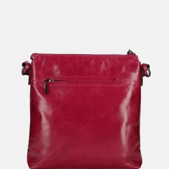 Crossbody Tassen^Claudio Ferrici Pelle Vecchia crossbody tas orchidea
