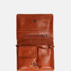 Crossbody Tassen^Claudio Ferrici Pelle Vecchia crossbody tas brick