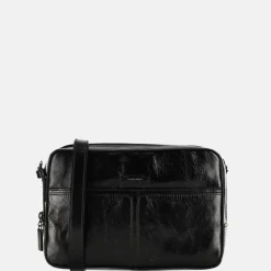 Schoudertassen^Claudio Ferrici schoudertas 015 black