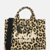 Handtassen^Coach Cargo handtas L leopard