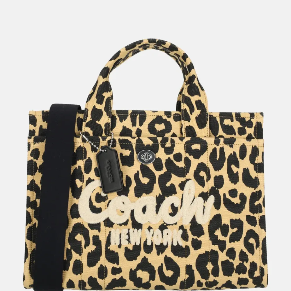 Handtassen^Coach Cargo handtas L leopard