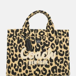 Handtassen^Coach Cargo handtas L leopard