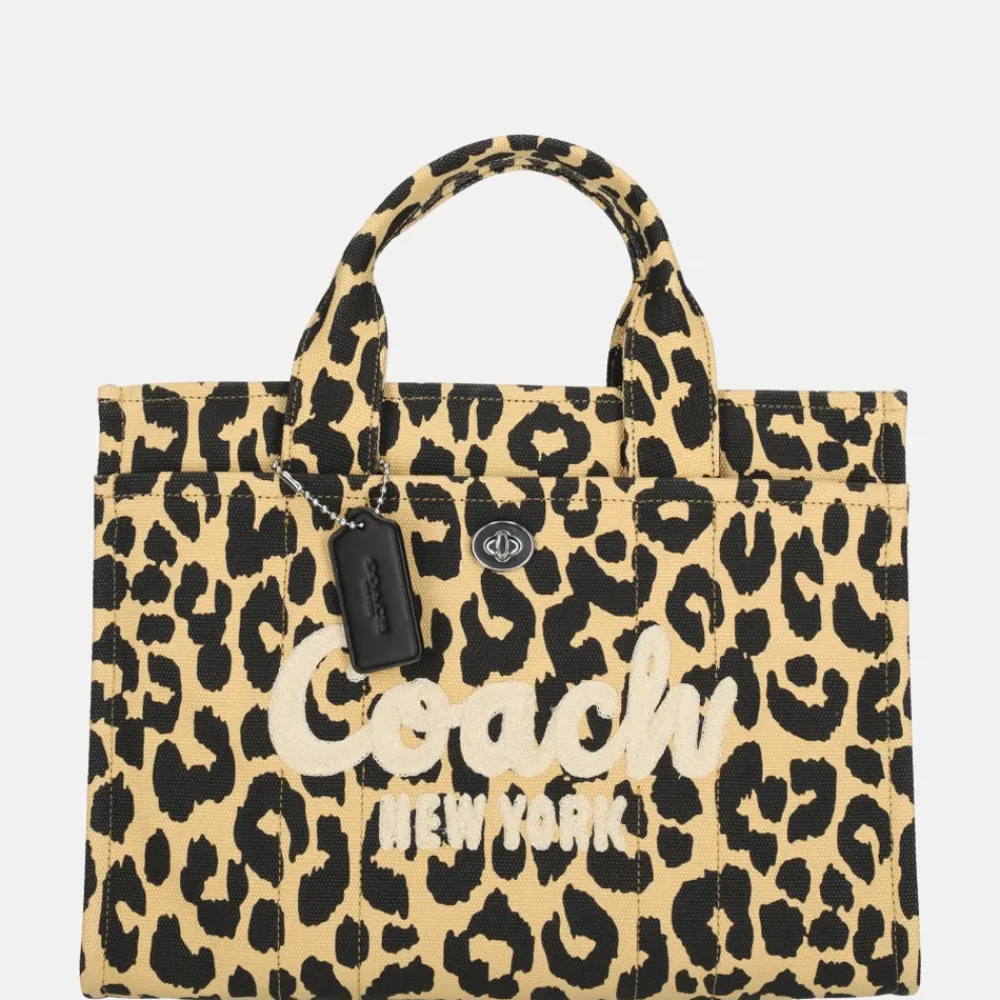 Handtassen^Coach Cargo handtas L leopard