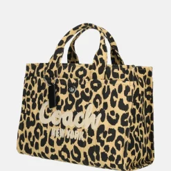 Handtassen^Coach Cargo handtas L leopard