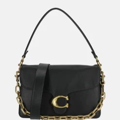 Schoudertassen^Coach Chain Tabby schoudertas L black