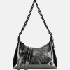 Schoudertassen^Coach Julliet schoudertas 25' metallic anthracite