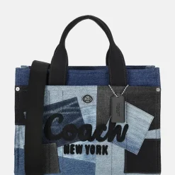 Handtassen^Coach Patchwork Cargo handtas L denim multi