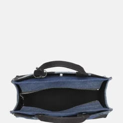 Handtassen^Coach Patchwork Cargo handtas L denim multi
