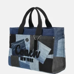 Handtassen^Coach Patchwork Cargo handtas L denim multi