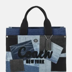 Handtassen^Coach Patchwork Cargo handtas L denim multi