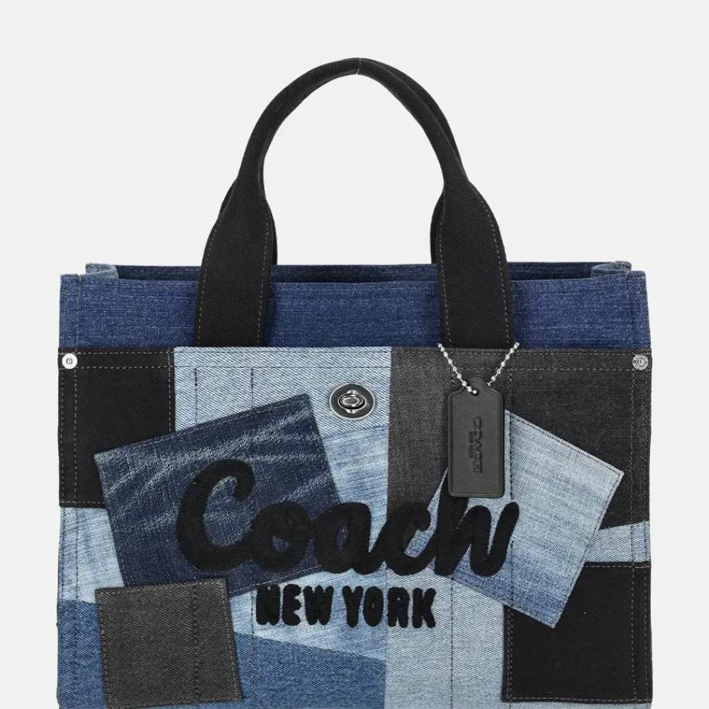 Handtassen^Coach Patchwork Cargo handtas L denim multi