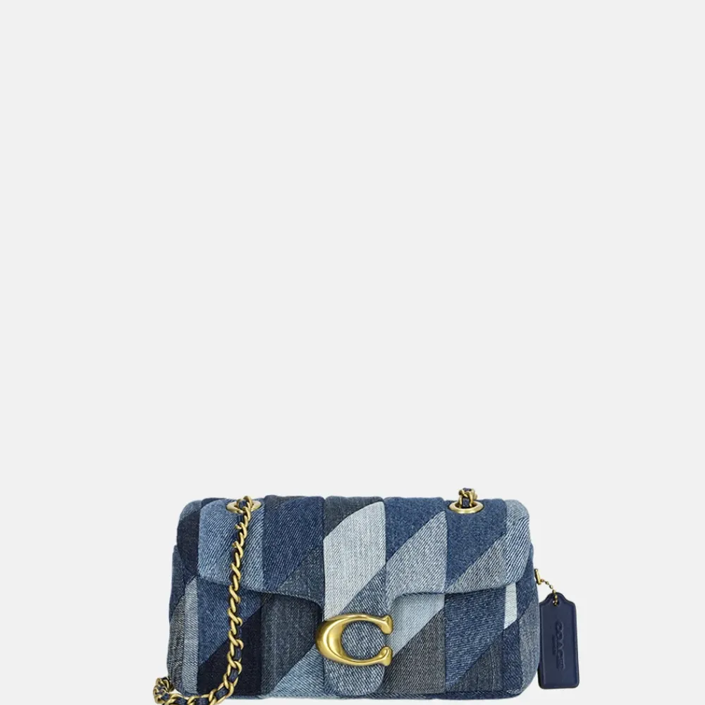 Schoudertassen^Coach Tabby Quilted schoudertas 20' denim multi