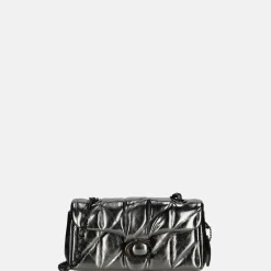 Schoudertassen^Coach Tabby Quilted schoudertas 20' metallic anthracite