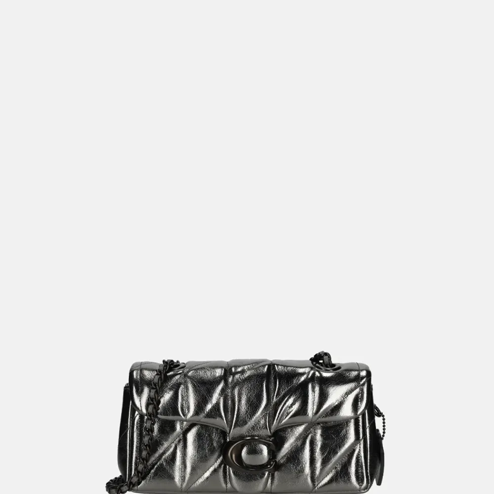 Schoudertassen^Coach Tabby Quilted schoudertas 20' metallic anthracite