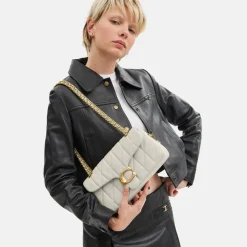 Schoudertassen^Coach Tabby Quilted schoudertas 26' chalk