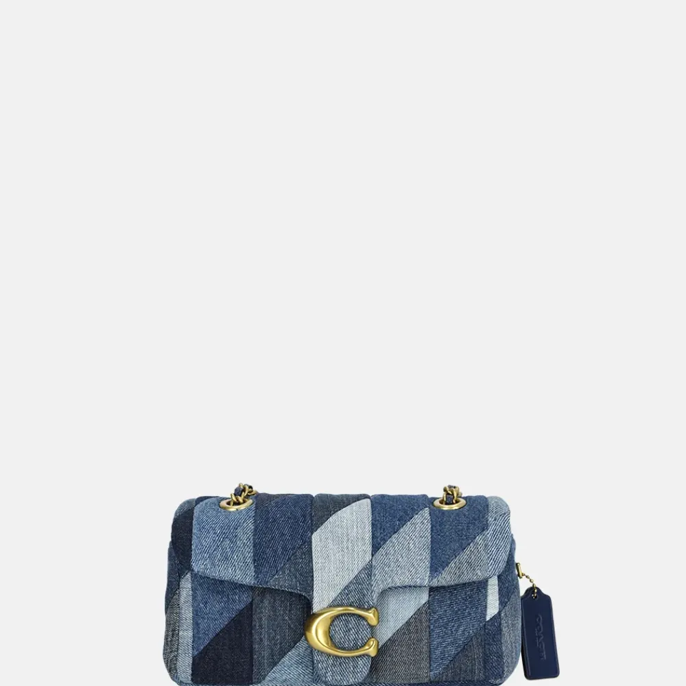 Schoudertassen^Coach Tabby Quilted schoudertas 20' denim multi