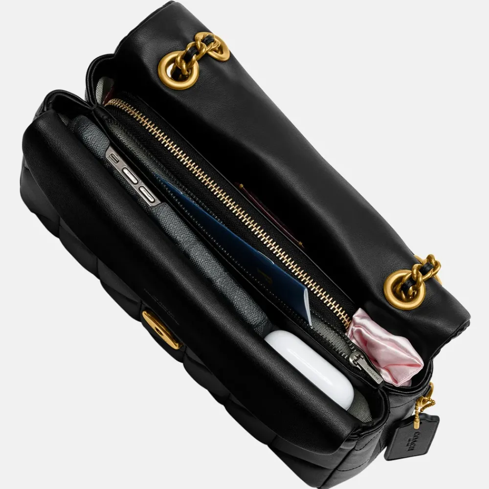 Schoudertassen^Coach Tabby Quilted schoudertas 26' black