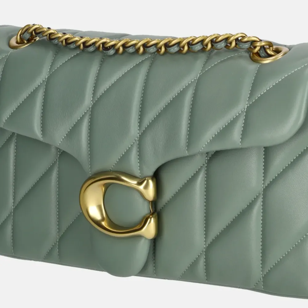 Schoudertassen^Coach Tabby Quilted schoudertas 26' sage