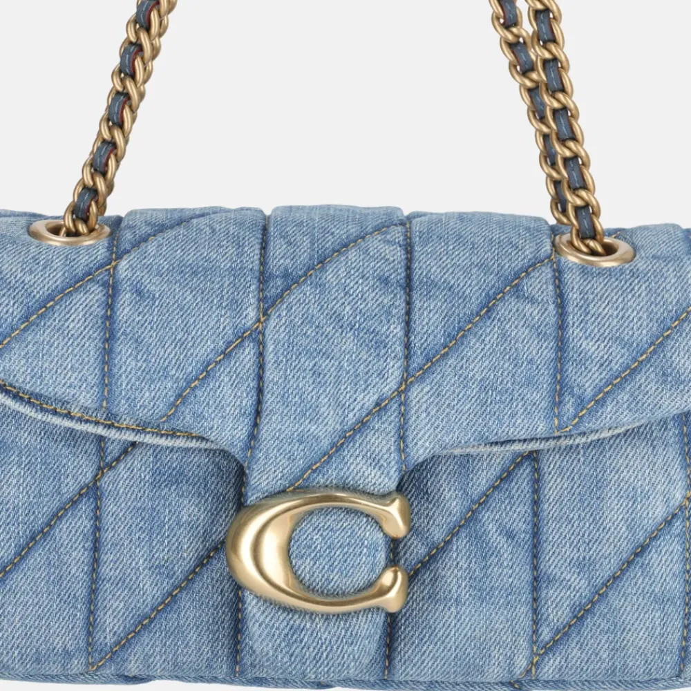 Schoudertassen^Coach Tabby Quilted schoudertas 20' indigo