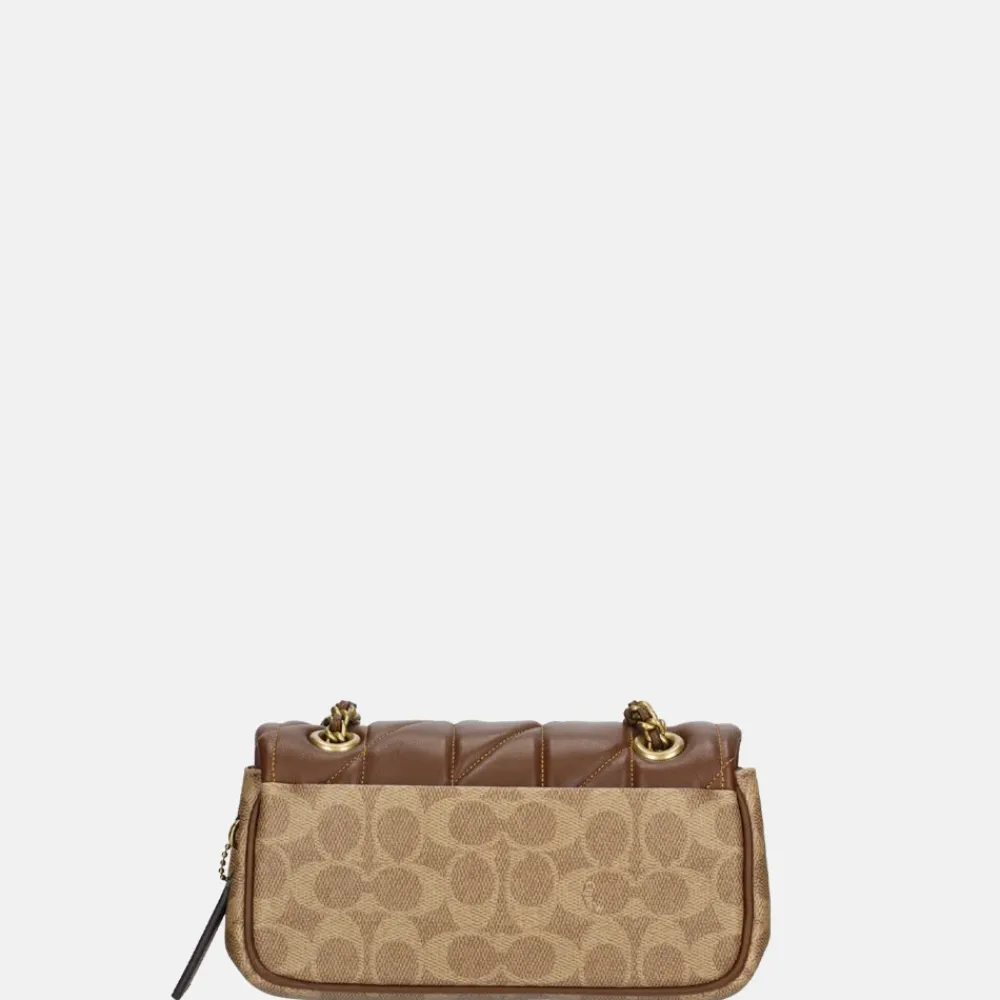 Schoudertassen^Coach Tabby Quilted schoudertas 20' tan brown