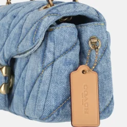 Schoudertassen^Coach Tabby Quilted schoudertas 20' indigo