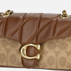 Schoudertassen^Coach Tabby Quilted schoudertas 20' tan brown