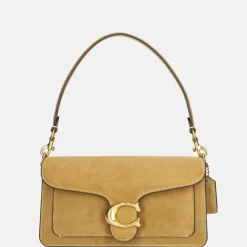 Schoudertassen^Coach Tabby schoudertas 26' suede sand (goud)