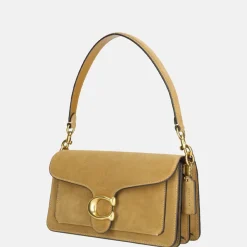 Schoudertassen^Coach Tabby schoudertas 26' suede sand (goud)