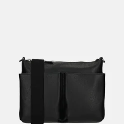 Crossbody Tassen^Crinkles crossbody tas M black