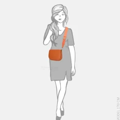 Crossbody Tassen^Crinkles crossbody tas orange