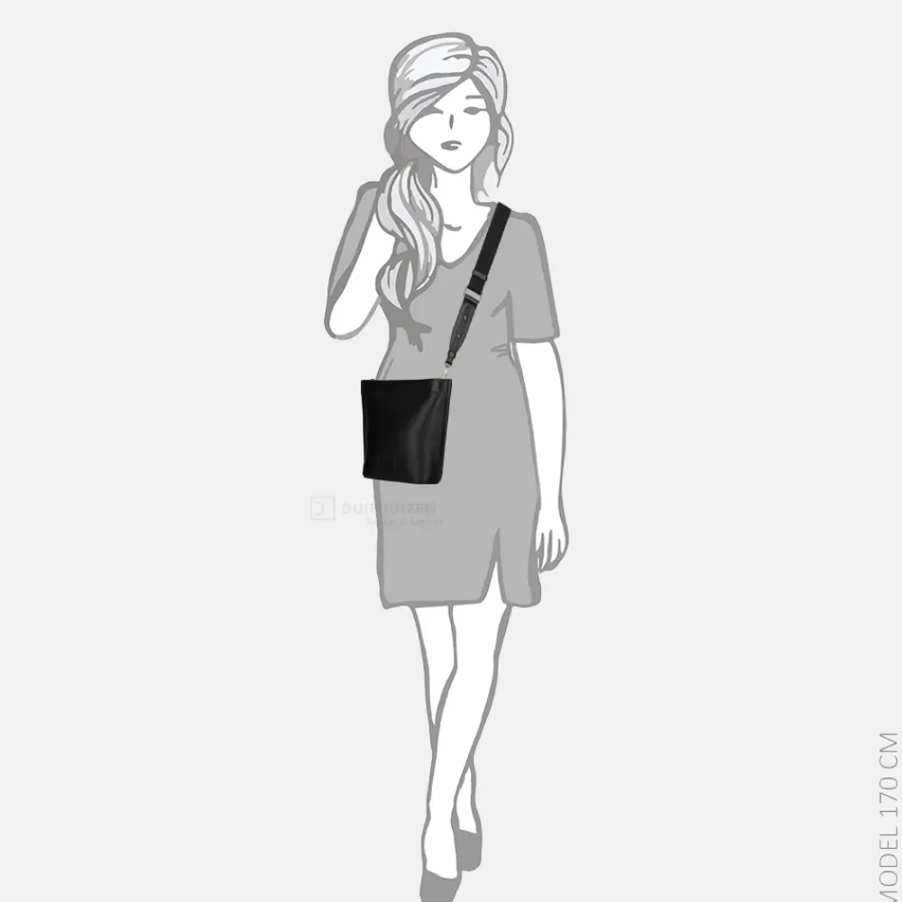 Crossbody Tassen^Crinkles crossbody tas S black