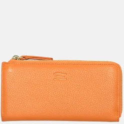 Dames Portemonnees^Crinkles portemonnee L orange