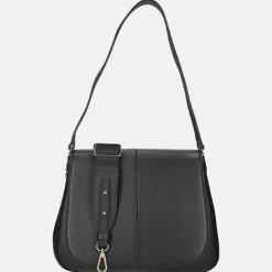 Schoudertassen^Crinkles schoudertas black