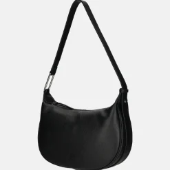 Schoudertassen^Crinkles schoudertas M black