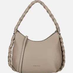 Schoudertassen^Daniele Donati buideltas dark taupe