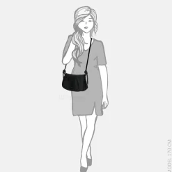 Crossbody Tassen^Daniele Donati crossbody tas black