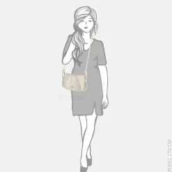 Crossbody Tassen^Daniele Donati crossbody tas light beige