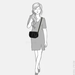 Crossbody Tassen^Daniele Donati crossbody tas black