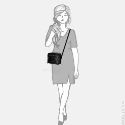Crossbody Tassen^Daniele Donati crossbody tas black