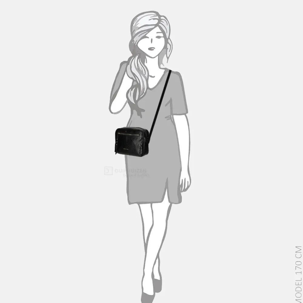 Crossbody Tassen^Daniele Donati crossbody tas black