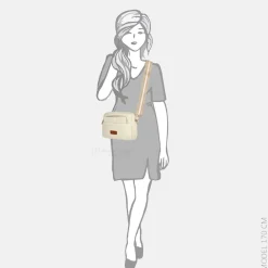 Crossbody Tassen^Daniele Donati crossbody tas light beige