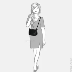Crossbody Tassen^Daniele Donati crossbody tas black
