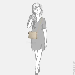 Crossbody Tassen^Daniele Donati crossbody tas beige