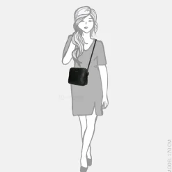Crossbody Tassen^Daniele Donati crossbody tas black