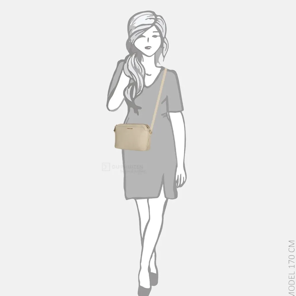 Crossbody Tassen^Daniele Donati crossbody tas light beige